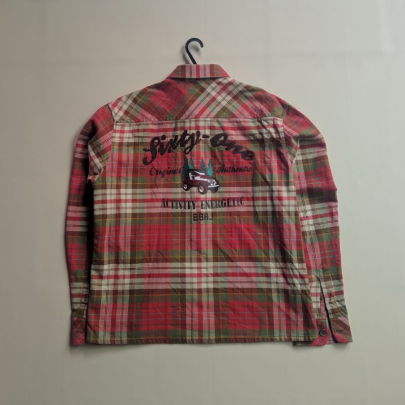 Flannel plaid shirt vintage