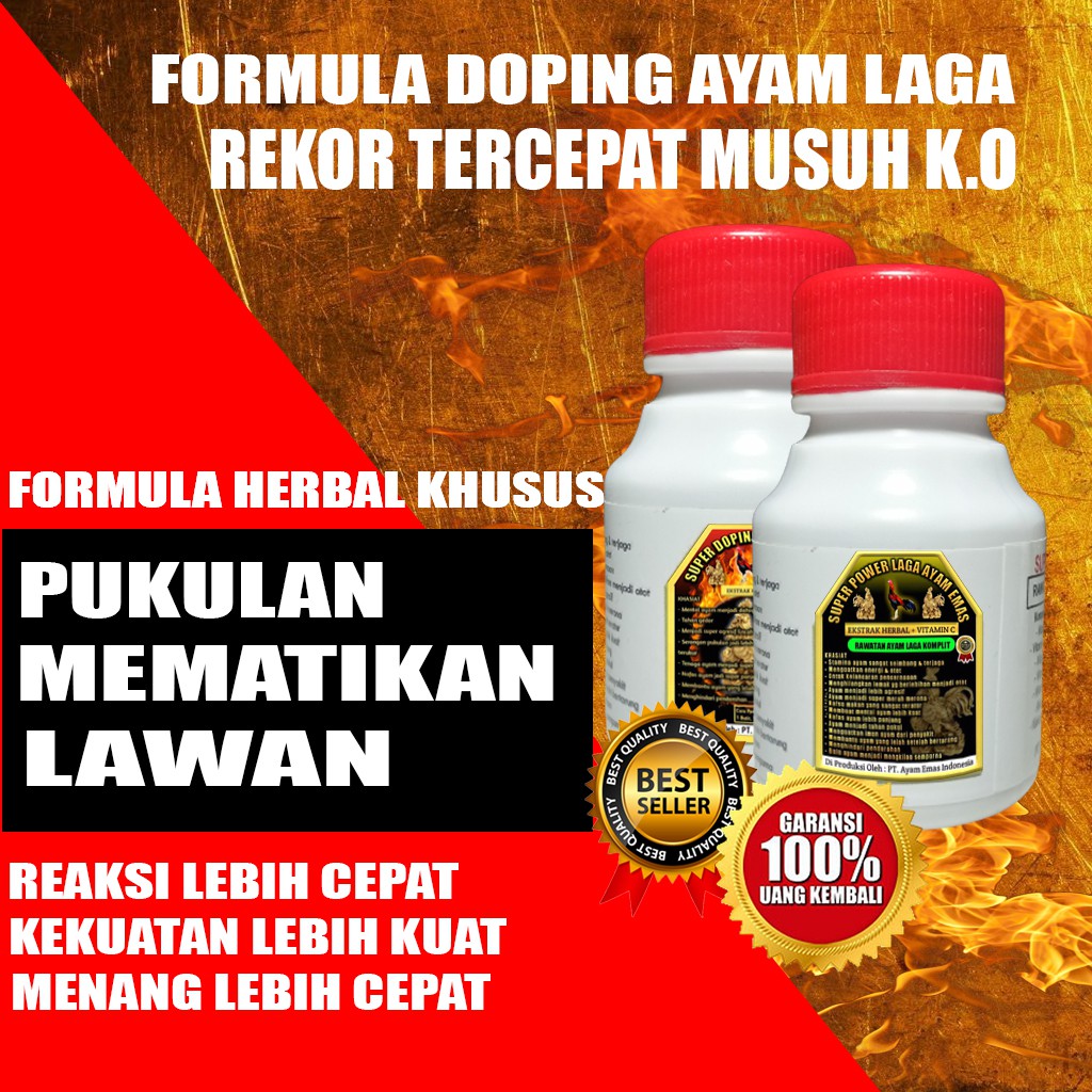 Doping Ayam Aduan Terbaik, Doping Ayam Aduan Alami, Doping Ayam Aduan Ayam Emas Terlaris