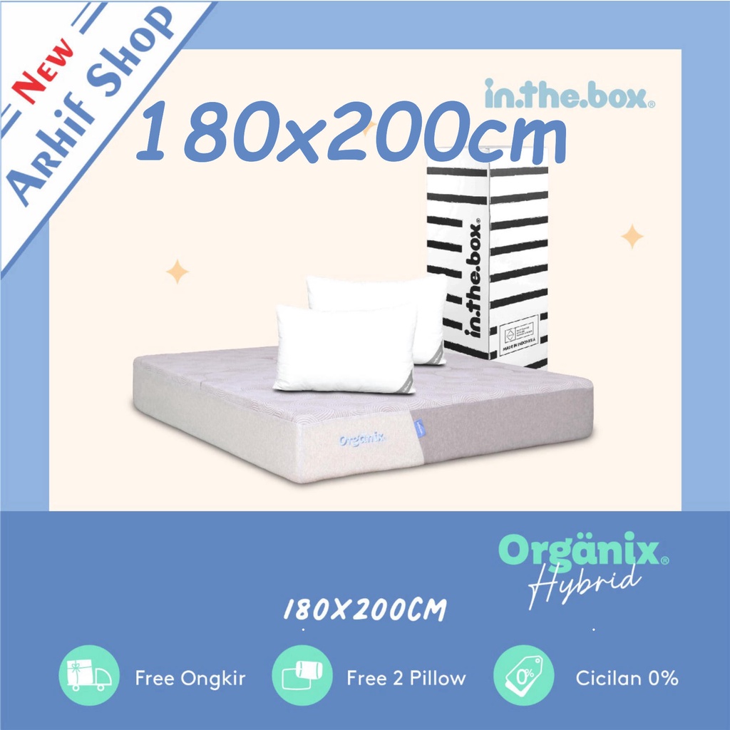 inthebox ORGANIX HYBRID 180x200x28 (King) Kasur Busa in the box