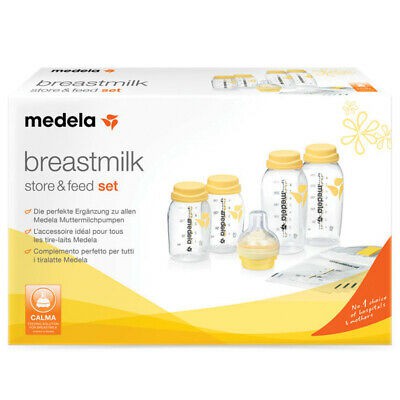 Medela breastmilk store and feed set