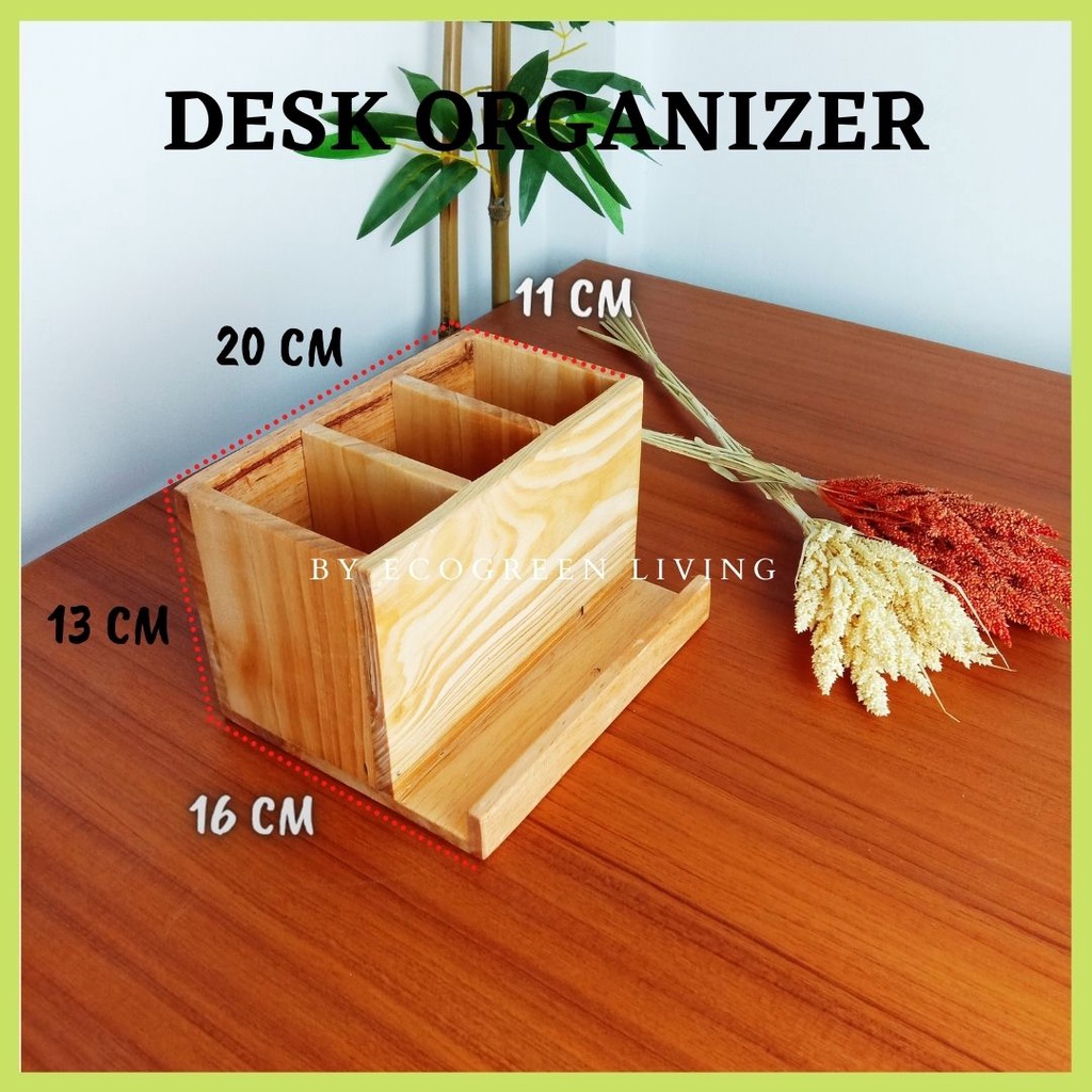 2 IN 1 DESK ORGANIZER MULTIFUNCTION / KOTAK PEN HOLDER DAN PHONE STAND HOLDER