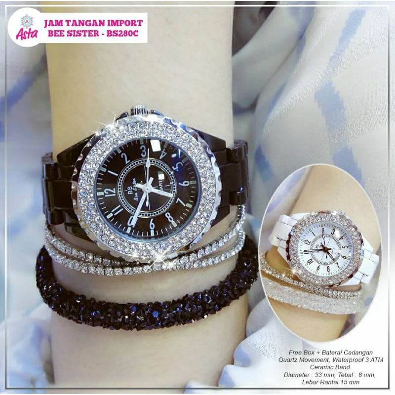 ( RESTOK) JAM TANGAN IMPORT BEE SISTER - BS280C