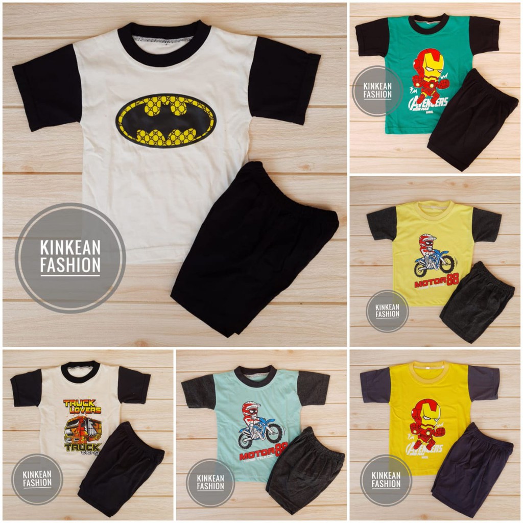 Setelan Kaos Anak / Baju Anak  Size S &quot;1-2 tahun&quot;