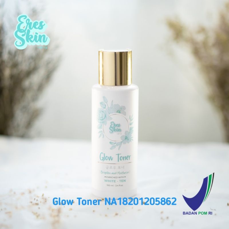 [ERESSKIN] GLOW TONER WAJAH PRIA/WANITA  / MUKA / FACE PEMUTIH WHITENING GLOWING ORI BPOM MULUS