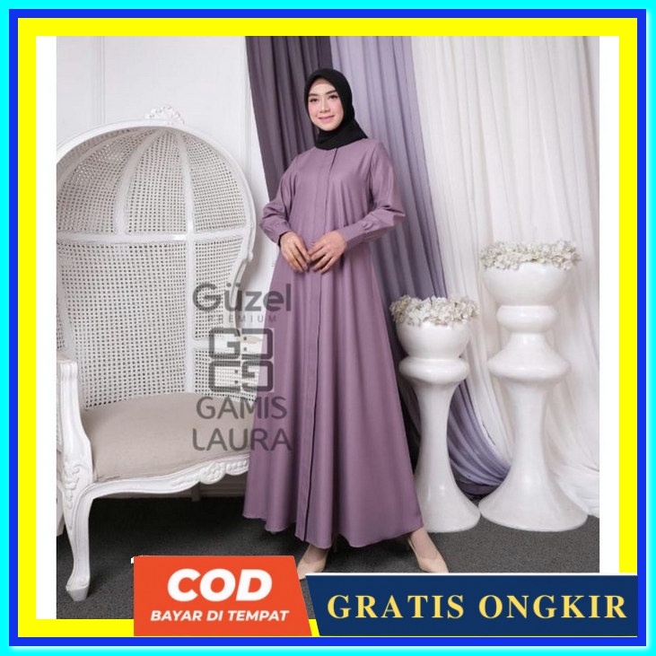 Dress Polos Drees Panjang Fashion Muslimah Jumbo Pakaian Baju Gamis Terbaru 2022 Bsju Gamis Termurah