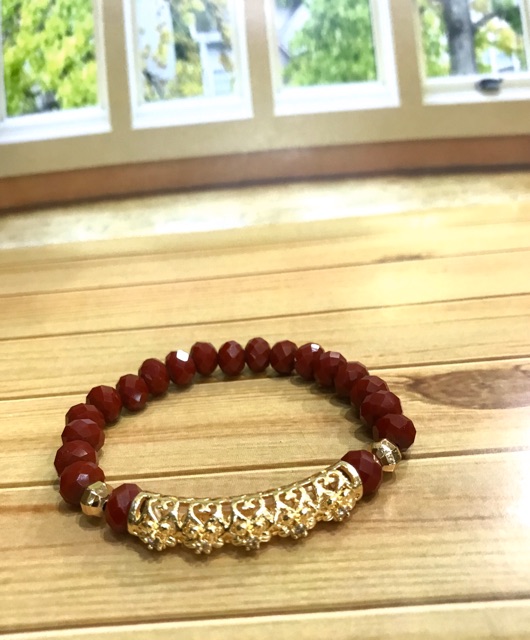 Gelang tangan wanita // gelang kristal variasi