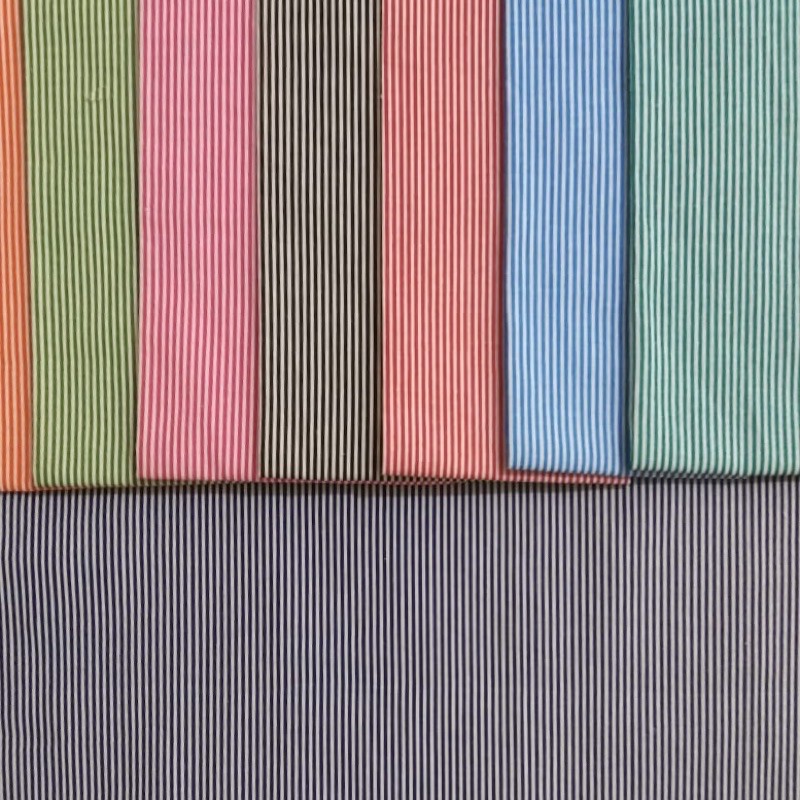 Kain Katun Motif Garis Salur Motif Stripes