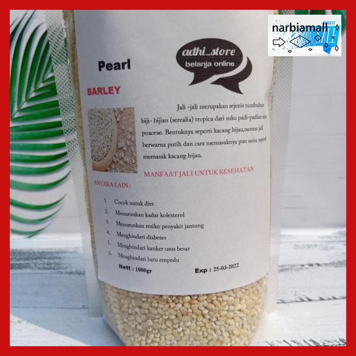 

U8Tyuj7- Pearl Barley / Biji Jali-Jali Import Product Of Holland -1Kg - 1Kg E4Wr46-