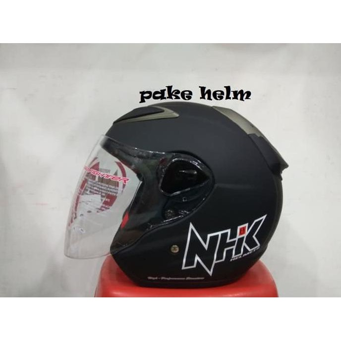 Helm Nhk R6 Solid Hitam Doff R 6