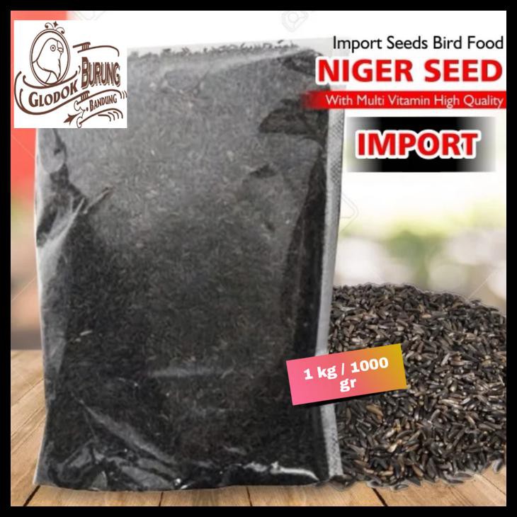 Indh Niger Seed 1 Kg Makanan Burung Canari Dll Komplit Kode 885