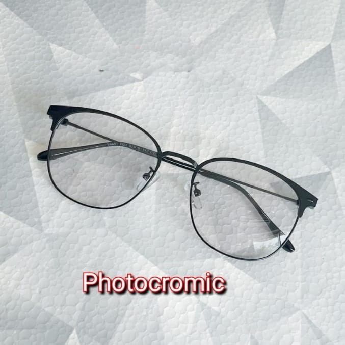 TERBARU FRAME TITANIUM TERBARU KOREAN PHOTOCROMIC ANTIRADIASI UNISEX WANITA PRIA MINUS VINTAGE STYL