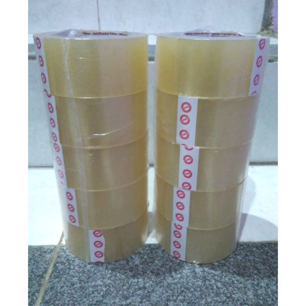 

Lakban Bening 2" x 90Yard Daimaru Paket 10 Roll