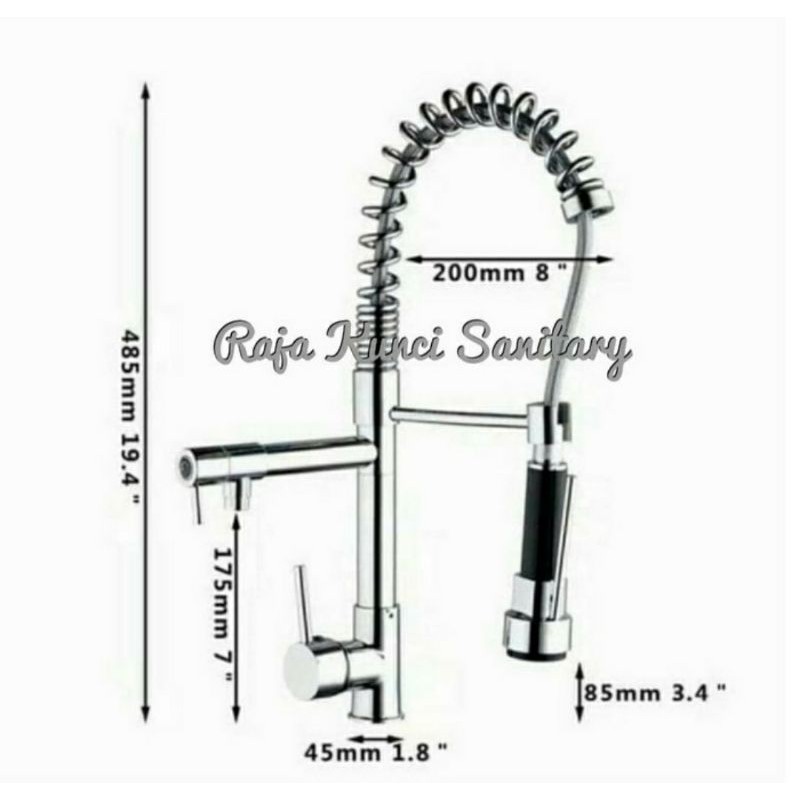 Kran Patry/Kran Dapur/Kran Kitchen Sink/Kran Cuci Piring Panas Dingin/Kran Mixer