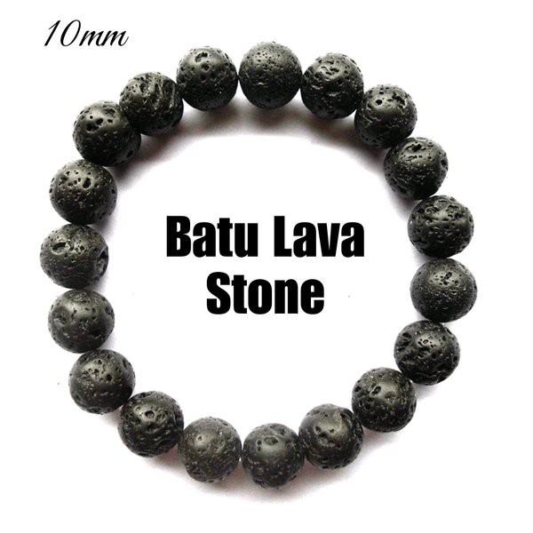 GELANG NATURAL BATU LAVA STONE GELANG METEOR BATU SATAM TERMURAH