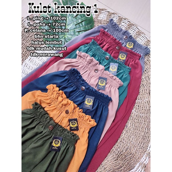 kulot polos/kulot viral/kulot murah/grosir kulot (kulot polos)