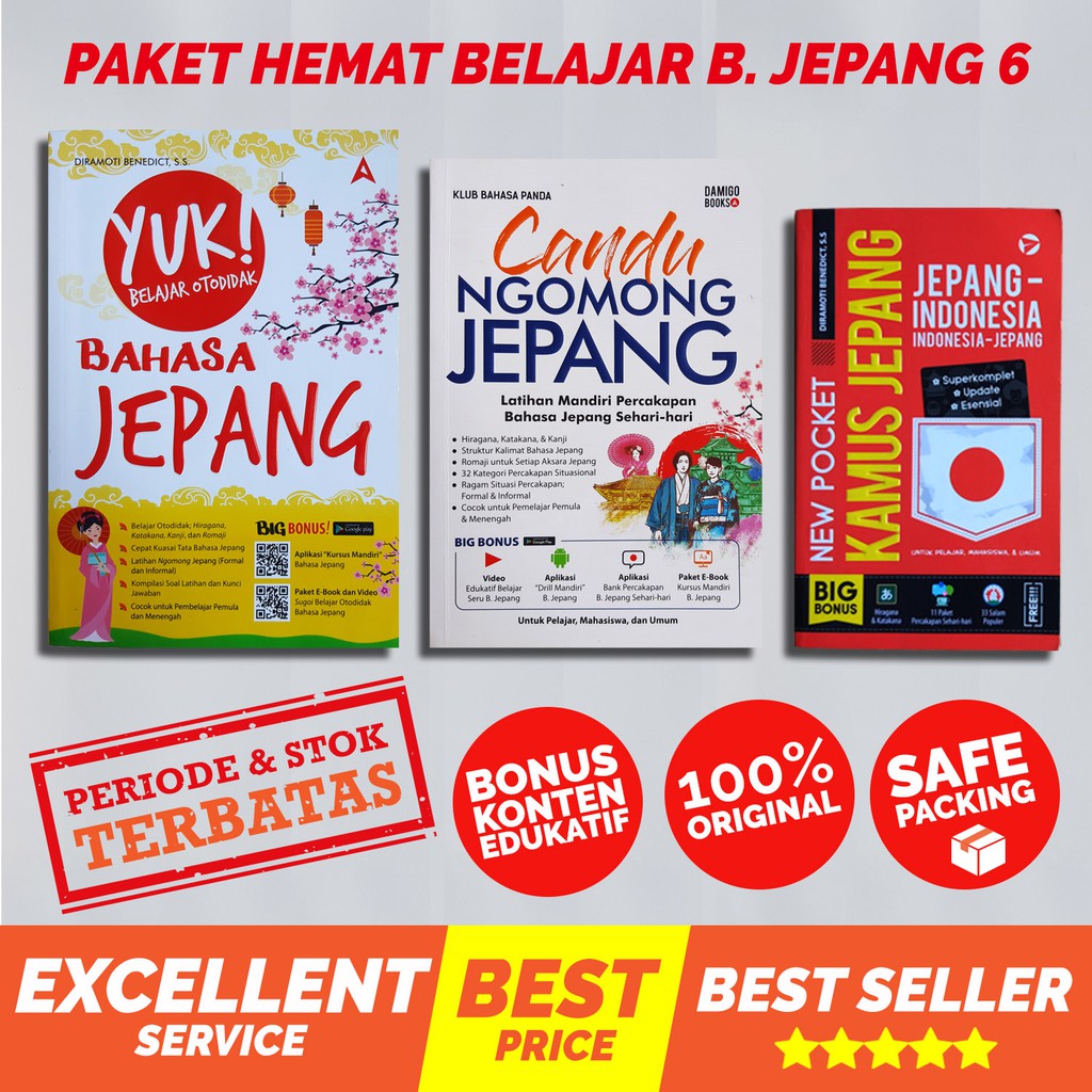 Buku Belajar Bahasa Jepang Paket Hemat Bahasa Jepang 6 Shopee Indonesia