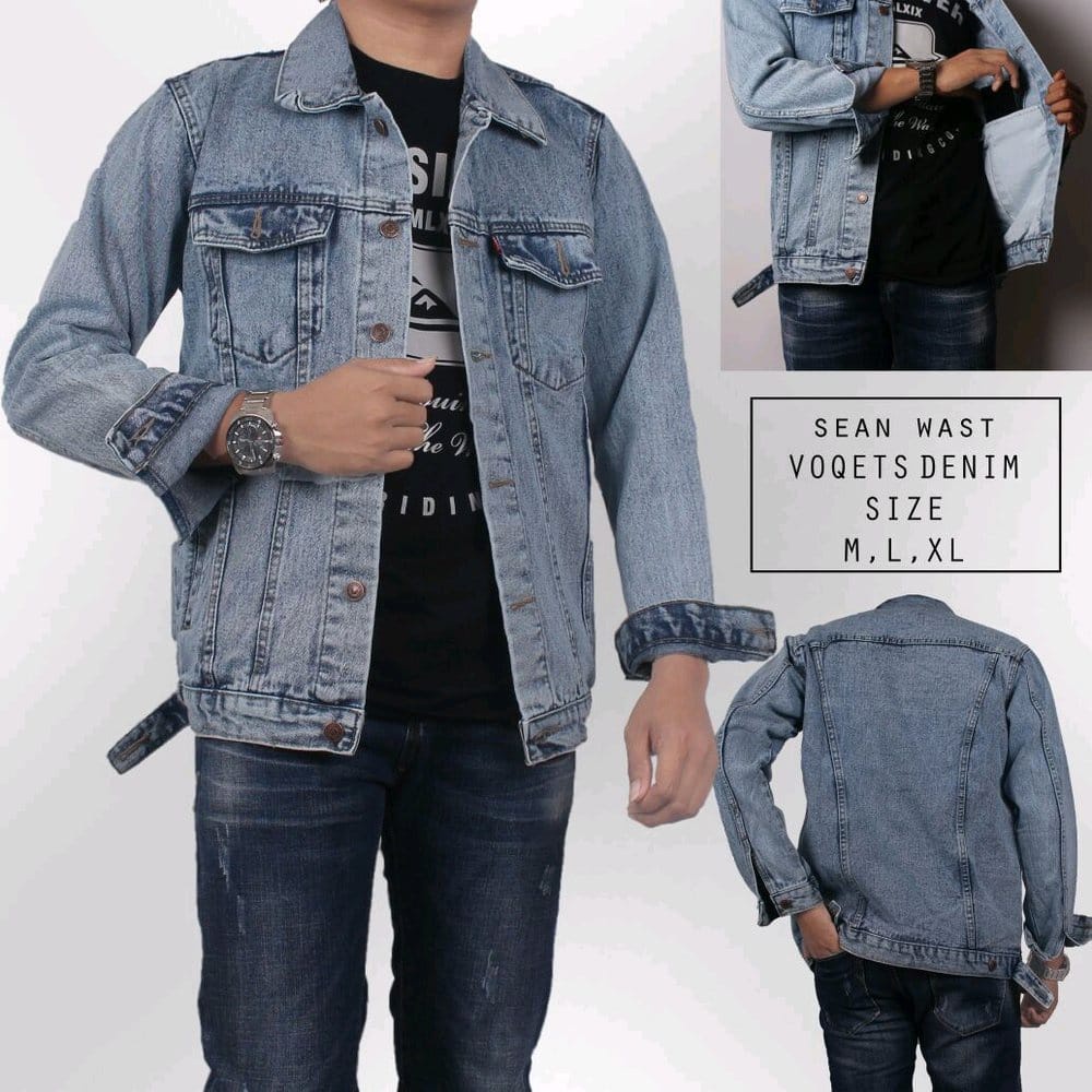 Jaket Jeans Denim Hitam Jaket Pria Wanita Denim