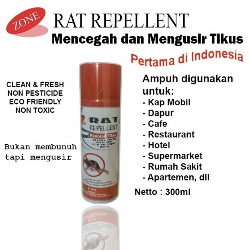 Pengusir Tikus RAT REPELLENT penolak Tikus Anti tikus ZONE 300ml