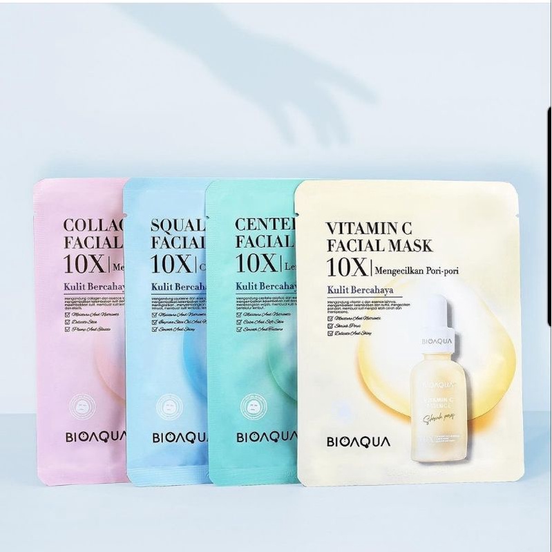 [BPOM] BIOAQUA 10X Essence Mask Brightening Moisturizing Sheet Mask 28ml