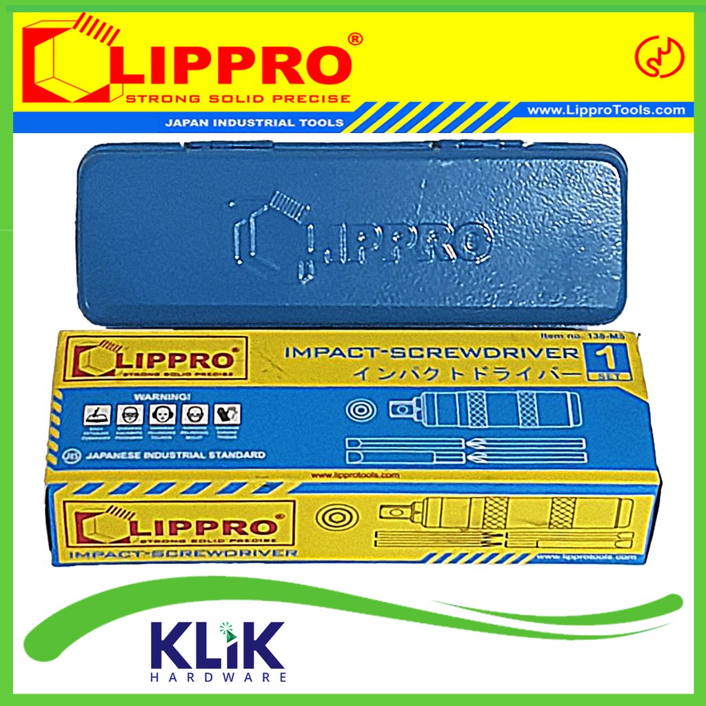 Lippro Obeng Ketok Set 5 Pcs - Impact Screwdriver Set