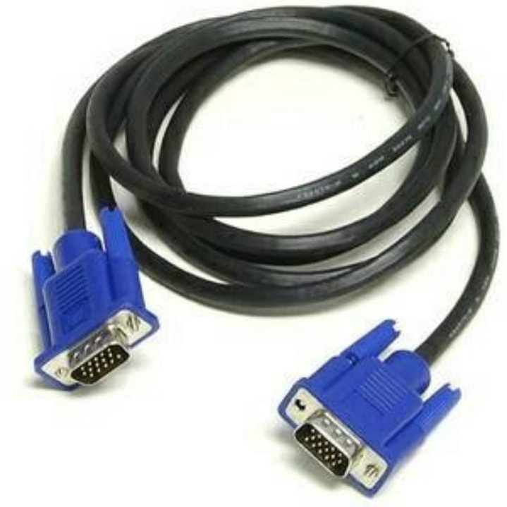 Kabel VGA 1.5M / Kabel VGA PC, Laptop, LCD, Proyektor MALE BLUE PLATE 1.5m