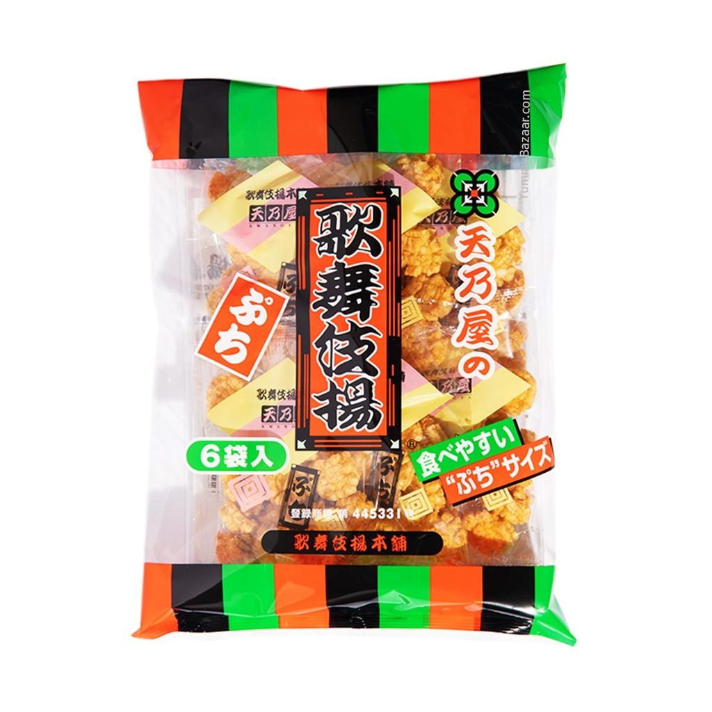 

Amanoya Petit (Bite Size) Kabuki Age Senbei : Original 120g/6 packs