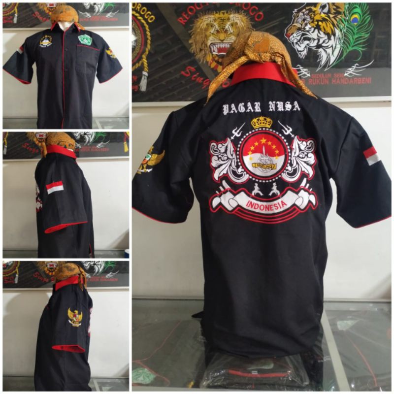 Baju pagar nusa mahkota / baju pn / kemeja pn / baju bordir pn (bisa bayar di tempat)