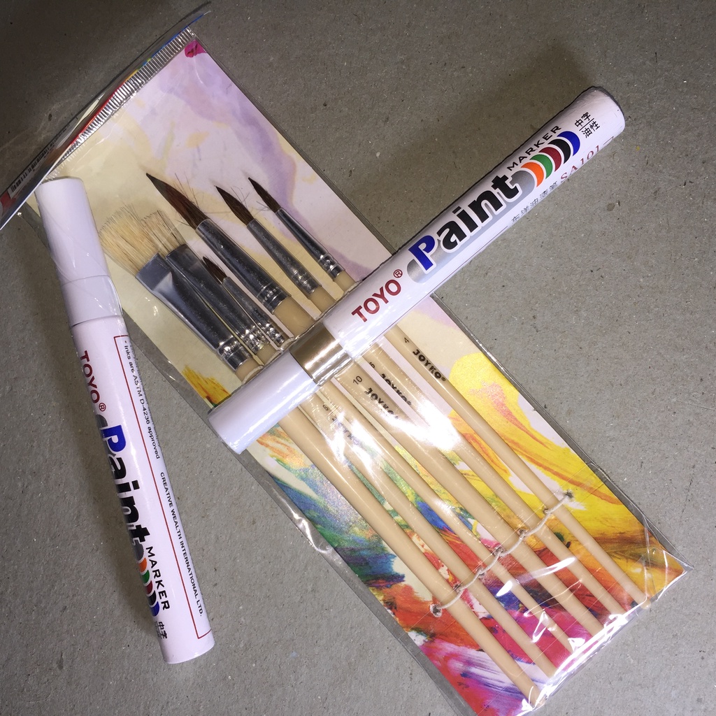 

TOYO Spidol Warna / Paint Marker ( Emas , Hitam , Putih, Silver ) Original Joyko Terjamin , ParanoiseArt