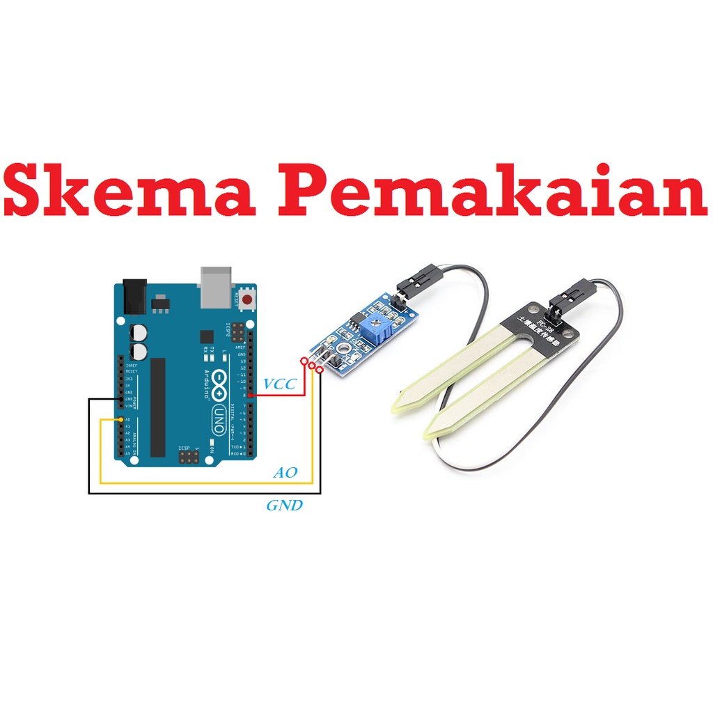 [HAEBOT] Sensor Module Modul Kelembaban Tanah Soil Moisture Arduinoo Kadar Air Tanaman Mikrokontroller Pendeteksi Digital Basah