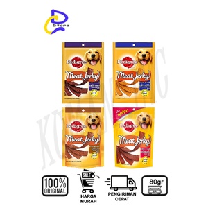 PEDIGREE MEAT JERKY STRAP SNACK ANJING 80 GRAM