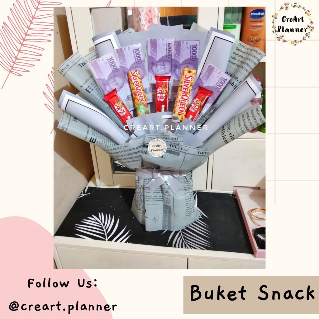 

Kado Ulang Tahun.Snack Bucket.Buket Snack.Buket bunga.Bouqet Snack 10