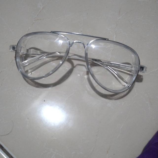 Kacamata apd safety glass bisa lensa normal minus plus
