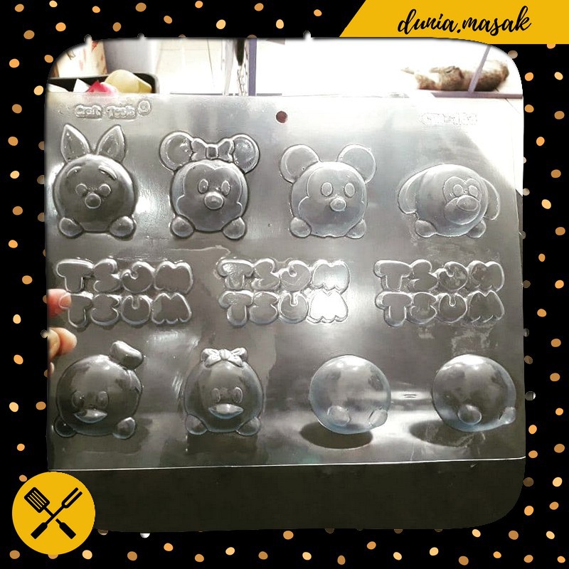 Cetakan Coklat Cokelat Karakter Tsum Tsum / Cetakan Fondant / Cetakan Puding Unik Murah Berkualitas