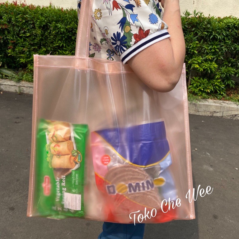 Tas belanja/ tas mika/ grocery bag/ shopping bag/ tas pasar/ tas supermarket/ tas pantai/ reuseable