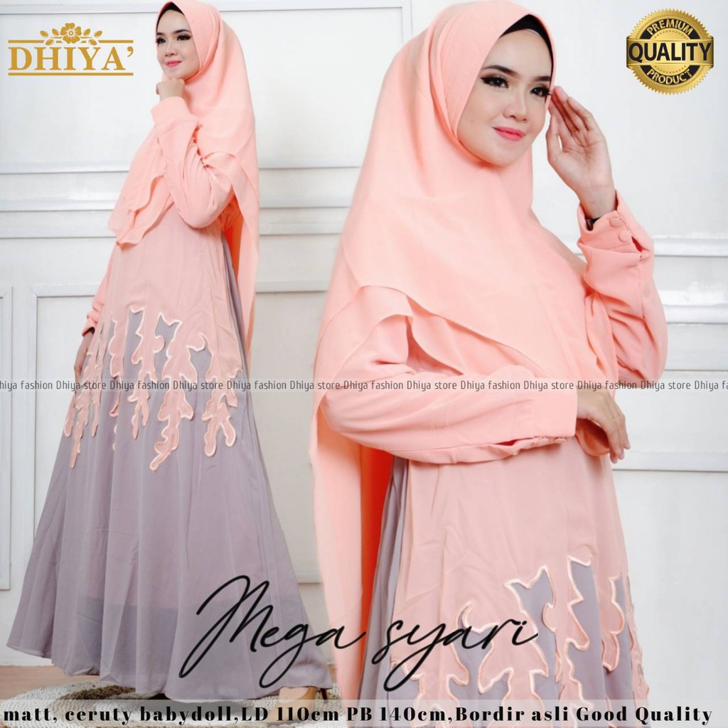Gamis Mega Syari Ceruty Babydoll