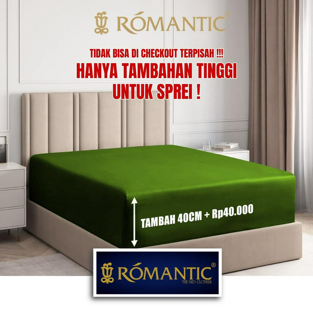 Tambah Tinggi 40 cm sprei custom ROMANTIC