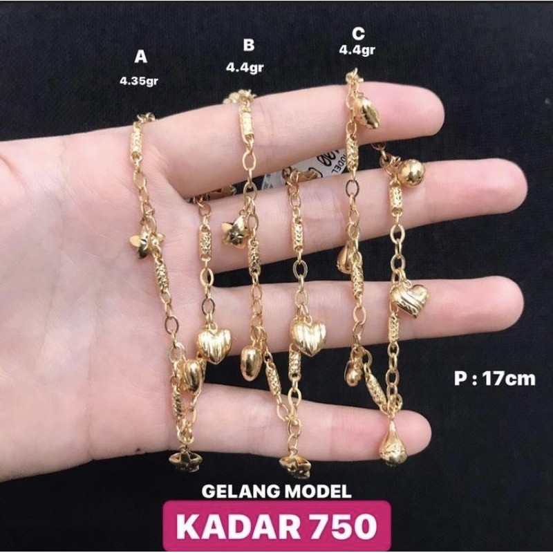 Gelang Emas Asli Gelang Emas Kadar 750 Toko Emas Toko Mas Asli Perhiasan Gelang Emas Indonesia