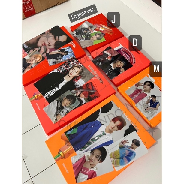 sharing enhypen -  manifesto : day 1 engene ver. ; manifesto : day 1; album only; photocard jungwon 