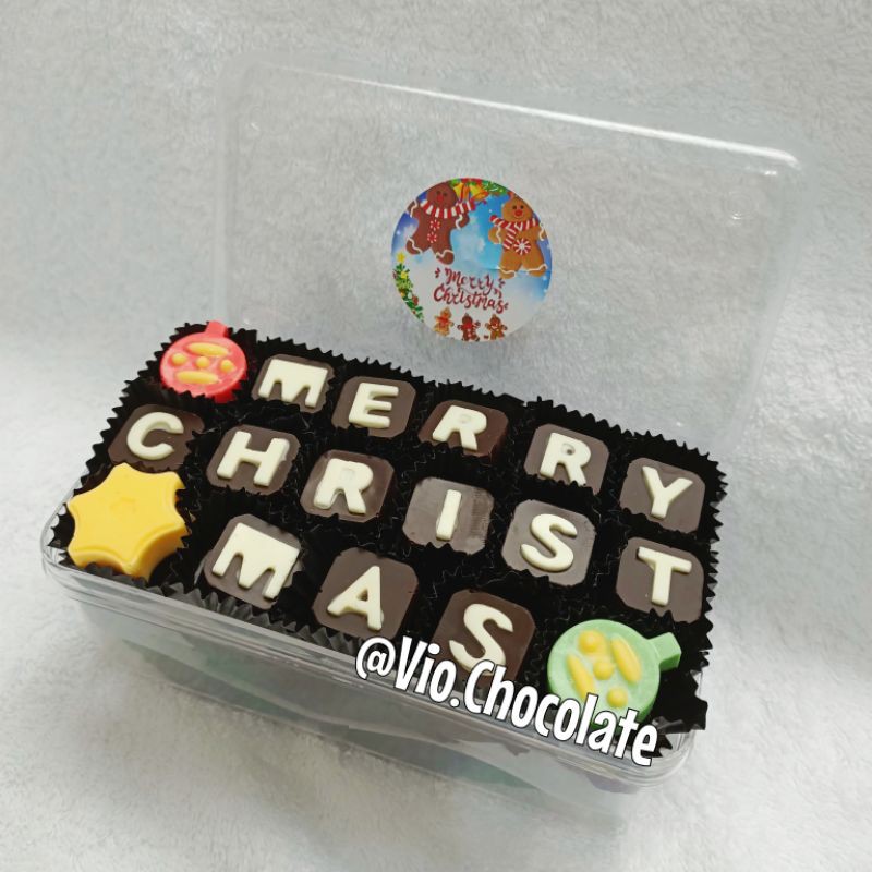 

vio.chocolate / christmas chocolate/ merry chritsmas/ coklat praline / hampers natal