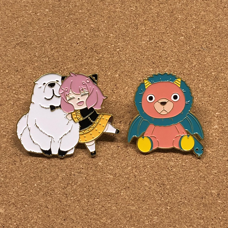 Spyx Bros Pin Enamel Desain Kartun Anime Anya Bear Lucu