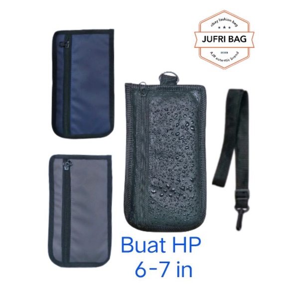 jufri bag tas hp mika, Sako hp anti air pria wanita, Sako wallet hanging hp termurah