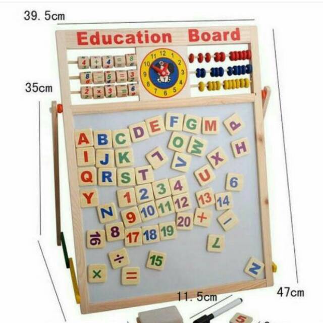 

TAMPILAN BARU ORIGINAL NEW ISTIMEWA 333/ [FISHER] Mainan papan tulis 2 sisi/ table learning board/