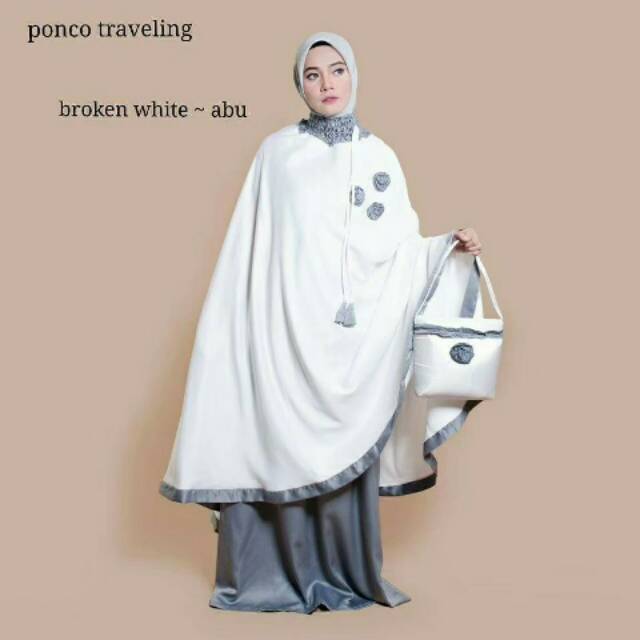 Mukena ponco traveling sutra satin jumbo