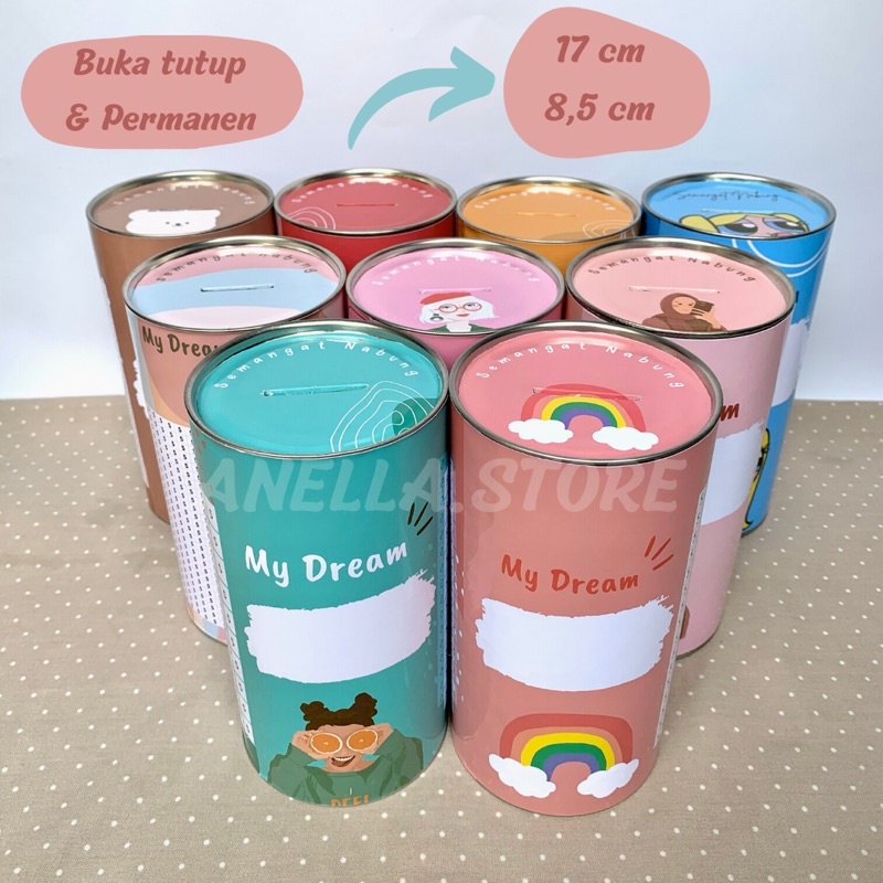 CELENGAN TARGET MURAH / CELENGAN VIRAL / TABUNGAN TARGET / CELENGAN TABUNG / CELENGAN KALENG