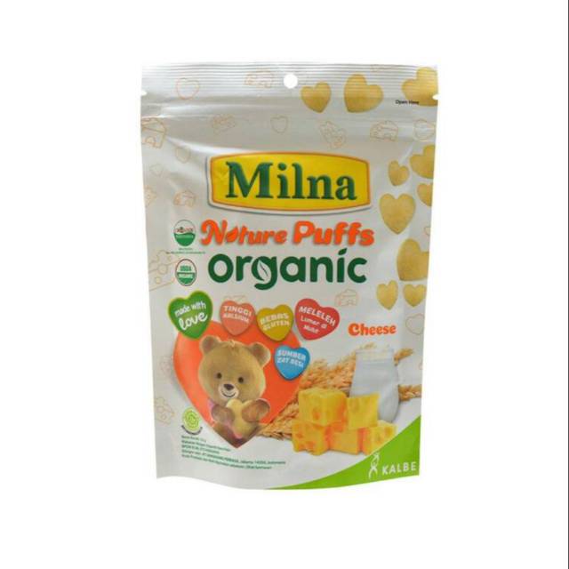 Milna Nature Puffs Organic Snack MPASI biskuit bayi Milna Nature Puff