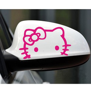 Stiker Spion Mobil Hello Kitty Car Decal Mirror Sticker (kiri & kanan)