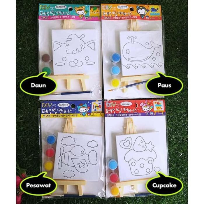 

Art / Set Mewarnai Papan Kanvas Kuas Cat - Mainan Diy Edukatif & Kreatif