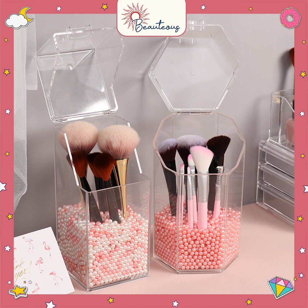 Make Up Acrylic Tempat Brush Organizer Cantik