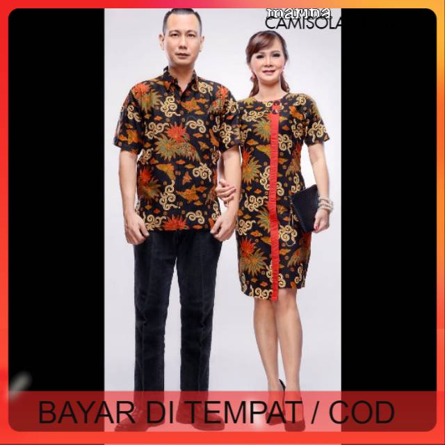 Batik couple modern keluarga terbaru 2020 / batik kopel cople kople sarimbit pasangan dress marina