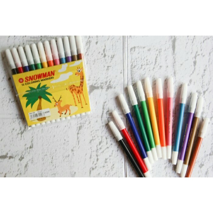 

PENSIL SPIDOL 12 WARNA SNOWMAN PW-12A PROMO TERBARU